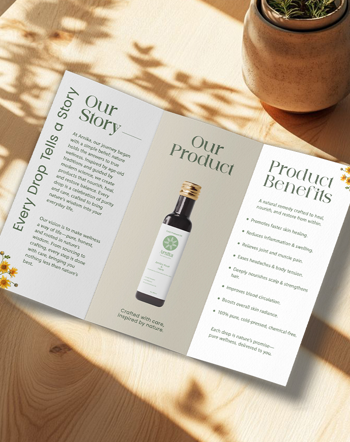 Brochure design Back